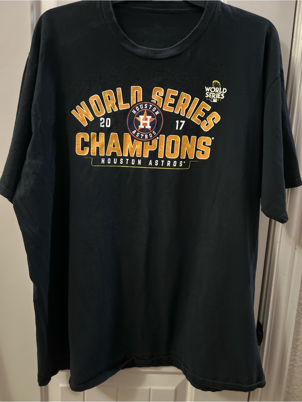 Fanatics Houston Astros Black T‑Shirt 2017 World Series Champions Graphic